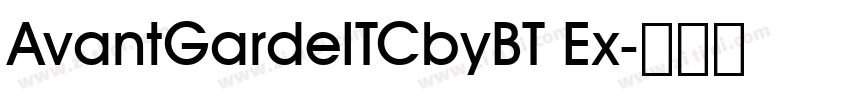 AvantGardeITCbyBT Ex字体转换